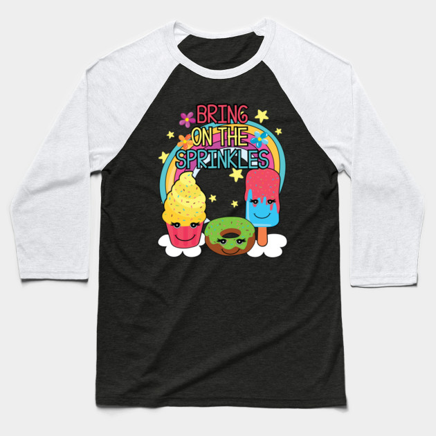 Cute Bring On The Sprinkles Kids Rainbow Dessert T-Shirt